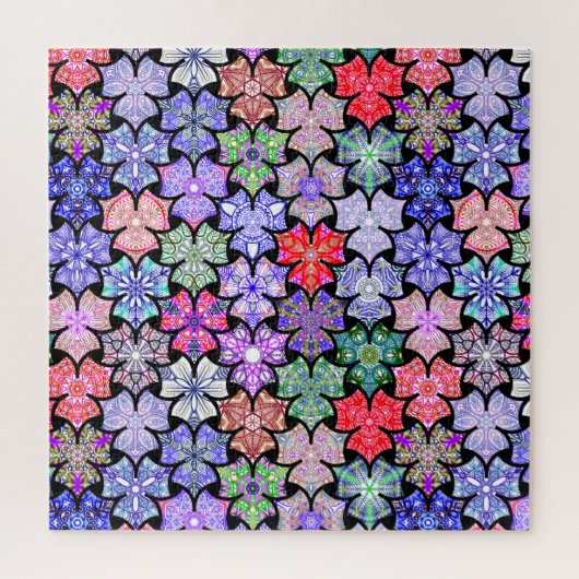 Colorful Boho Mandala Pattern Jigsaw Puzzle (Vertikal)