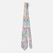 Colorful Boho Mandala Pattern Krawatte (Vorderseite)