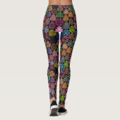 Colorful Boho Mandala Pattern Leggings (Rückseite)