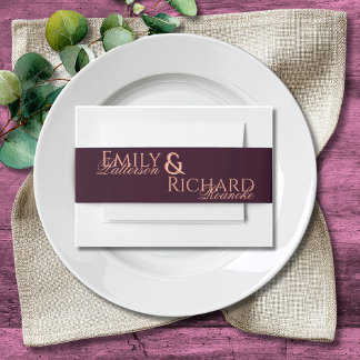 Colorful Boho Minimalist Black & White Chic Einladungsbanderole
