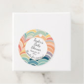 Colorful Boho Rainbows Baby Dusche Geschenkanhänger (Beispiel)