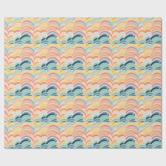 Colorful Boho Rainbows Geschenkpapier (Flach)