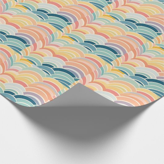 Colorful Boho Rainbows Geschenkpapier (Ecke)