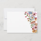 Colorful Boho RSVP Karte (Rückseite)