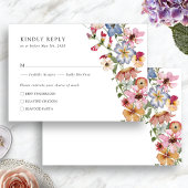 Colorful Boho RSVP Karte