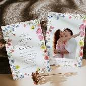 Colorful Boho Wildblume Fairytale Einladung