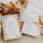 Colorful Boho Wildblume Fairytale Einladung