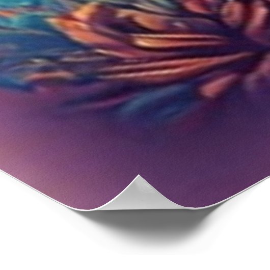 Colorful Boho Wüste Cactus Art Poster (Ecke)