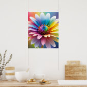 Colorful Bokeh Blume Poster (Küche)