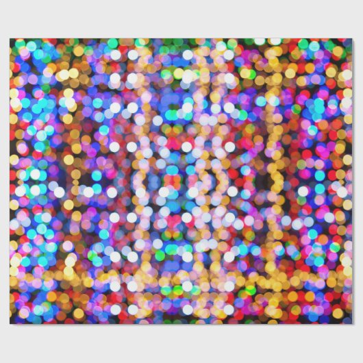 Colorful Bokeh Geschenkpapier (Flach)