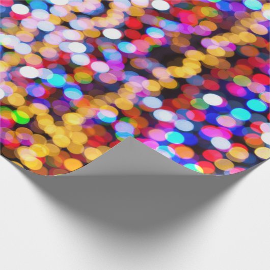 Colorful Bokeh Geschenkpapier (Ecke)