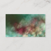 Colorful Bokeh Visitenkarte (Rückseite)