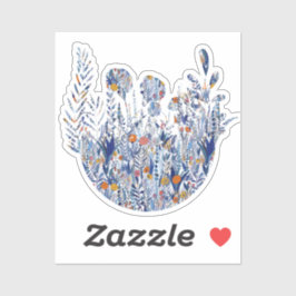 Colorful Bold Garden Mix Aufkleber