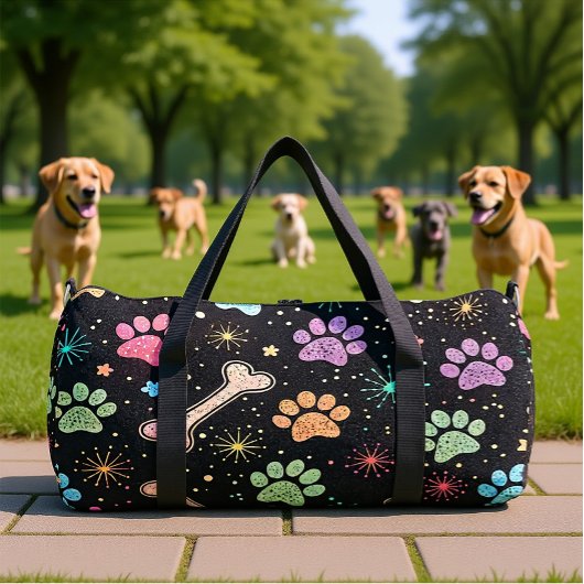 Colorful Bones Starburst Gear Duffle Bag