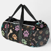 Colorful Bones Starburst Gear Monogram Personalize Duffle Bag (Rechte Ecke)