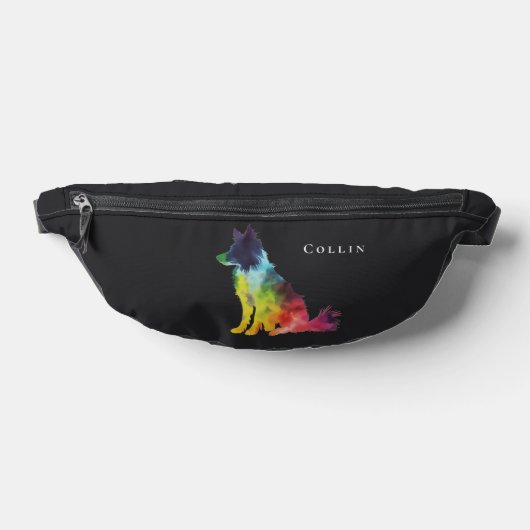 Colorful Border Collie | Hund | Benutzerdefinierte Bauchtasche (Ablage )
