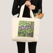 Colorful Botanical Illustration Tote Bag Jumbo Stoffbeutel (Vorderseite (Produkt))