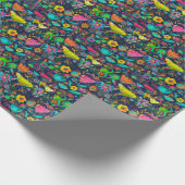 Colorful botanical pattern geschenkpapier (Ecke)