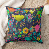 Colorful botanical pattern kissen (Decke)