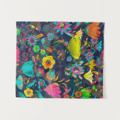 Colorful botanical pattern wandteppich (Vorderseite (Horizontal))