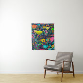 Colorful botanical pattern wandteppich (Beispiel)