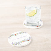 Colorful Botanical Realtor Closing Gift Getränkeuntersetzer (Seite)