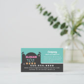 Colorful Bouncy House Party Carnival Rentals Visitenkarte (Stehend Vorderseite)