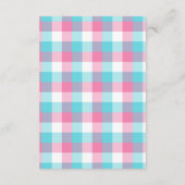 Colorful Bow Baby Dusche Begleitkarte (Rückseite)