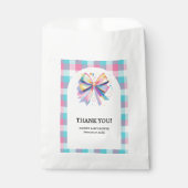 Colorful Bow Baby Dusche Geschenktütchen (Vorderseite)