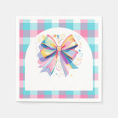 Colorful Bow Baby Dusche Serviette (Vorderseite)