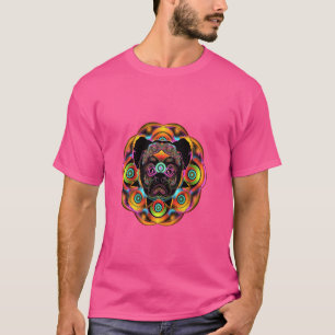 Colorful Boxer Hund Brei Art T-Shirt