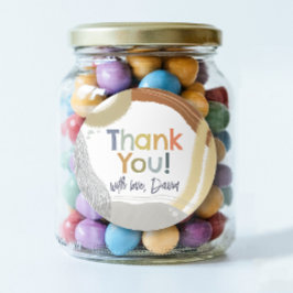 Colorful Boy Birthday Thank You Favor Sticker