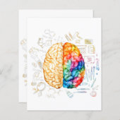 Colorful Brain - Science And Art - Neuroscience Ne (Vorne/Hinten)