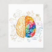 Colorful Brain - Science And Art - Neuroscience Ne (Rückseite)