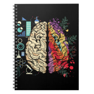 Colorful Brain Science Architecture Art Notizblock