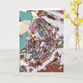 Colorful Brasilia Map Karte (Gelbe Blume)