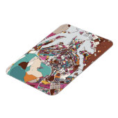 Colorful Brasilia Map Magnet (Linke Seite)