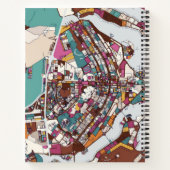 Colorful Brasilia Map Notizblock (Rückseite)