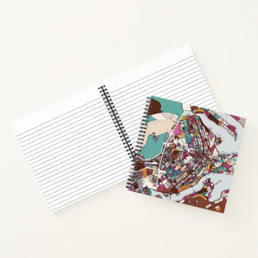 Colorful Brasilia Map Notizblock (Innenseite)