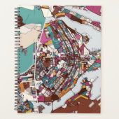 Colorful Brasilia Map Planer (Vorderseite)
