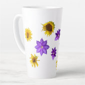 Colorful Bright Cut Out Flowers Milchtasse (Linke Ecke)