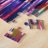 Colorful Bright Rainbow Ribbons Jigsaw Puzzle (Seite)