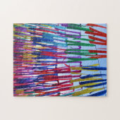 Colorful Bright Rainbow Ribbons Jigsaw Puzzle (Horizontal)