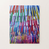 Colorful Bright Rainbow Ribbons Jigsaw Puzzle (Vertikal)