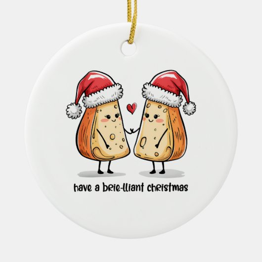 Colorful Brilliant Christmas Keramik Ornament (Vorne)