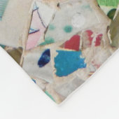 Colorful broken pottery wall picture very unusual fleecedecke (Ecke)