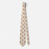 Colorful Budgie Gumball Machine Pattern Fashion  Krawatte (Vorderseite)