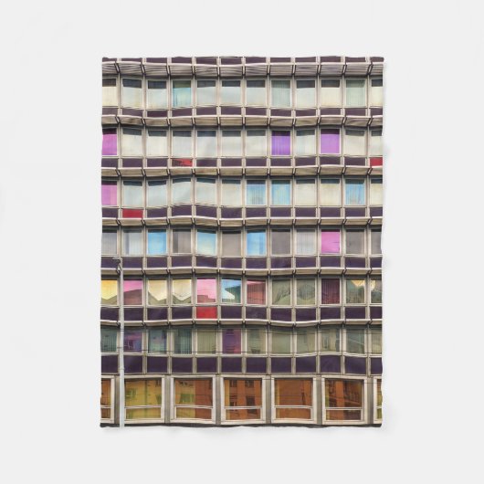 Colorful building fleecedecke (Vorderseite)