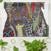 Colorful Bullmastiff Lover Kitchen Towel Geschirrtuch (Gefaltet)