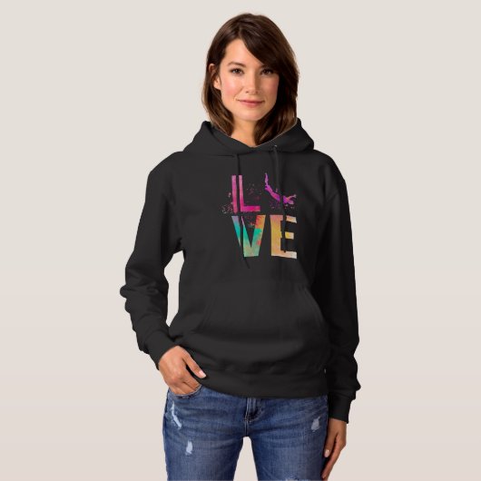 Colorful Bungee Jumping Mom Bungee Jumping Hoodie (Vorne ganz)